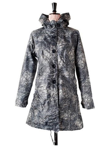 Avoca Anthology Scribble Parka - Navy