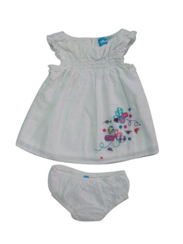Albetta Baby Dobby Cotton Dress