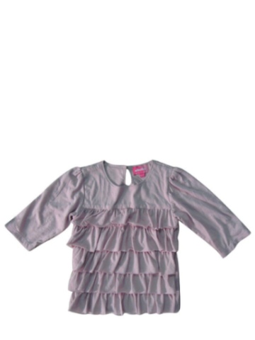 Albetta Long Sleeve T-Shirt with Frilly Front
