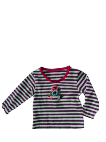 Albetta Long Sleeve T-Shirt with Embroidery