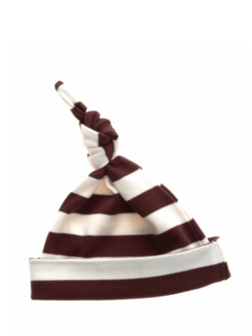 Bob and Blossom Brown & White Striped Hat