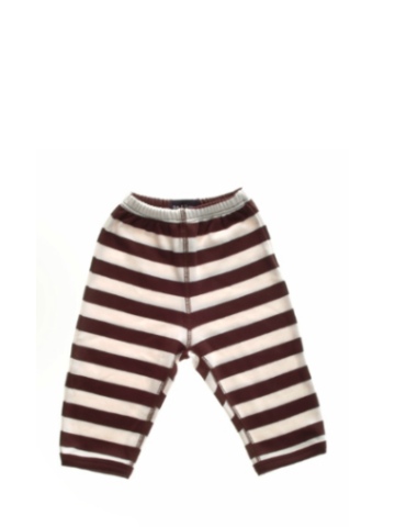 Bob and Blossom Brown & White Striped Trousers
