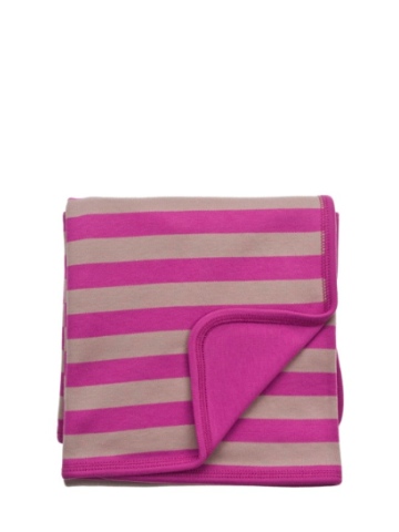 Bob and Blossom Purple & Putty Striped Blanket/Shawl