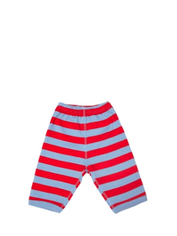 Bob and Blossom Sky Blue & Red Striped Trousers