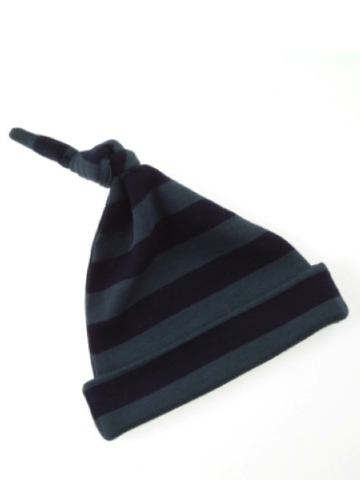 Bob and Blossom Vintage Blue & Navy Striped Hat