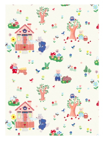 Three Little Pigs and the Wolf Gift Wrap