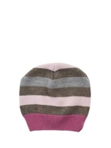 Lille Barn Berry Blush Merino Wool Striped Beanie