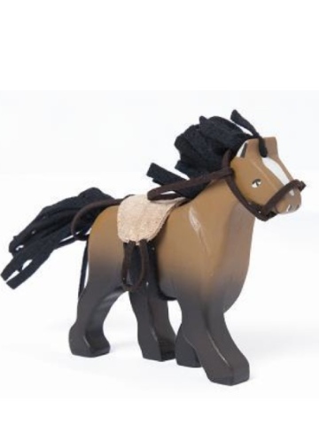 Le Toy Van Budkins Brown Horse with Saddle