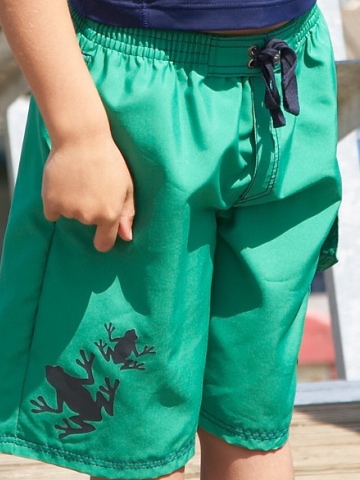 Mitty James Frog Print Boarder Shorts