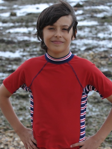 Mitty James Red UPF Rash Vest