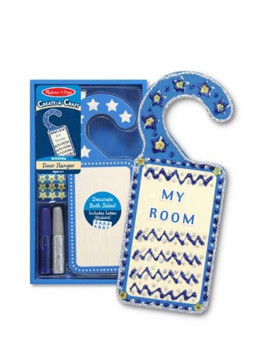 Melissa & Doug Decorate-Your-Own Door Hanger - Blue