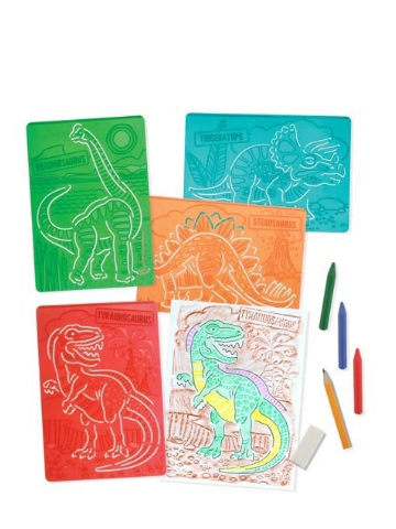 Melissa & Doug Textured Stencils - Dinosaurs