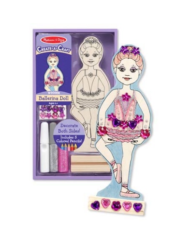 Melissa & Doug Decorate-Your-Own Ballerina Doll