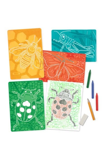 Melissa & Doug Textured Stencils - Insects