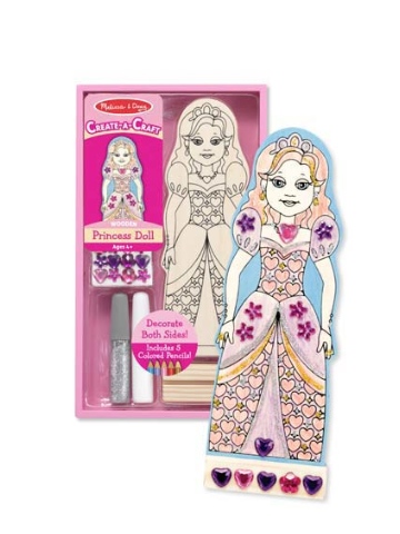 Melissa & Doug Decorate-Your-Own Princess Doll