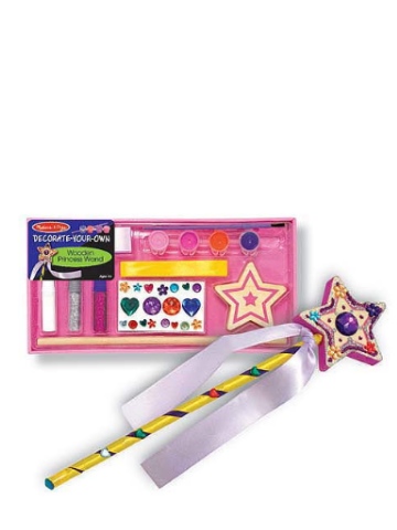 Melissa & Doug Decorate-Your-Own Wooden Princess Wand