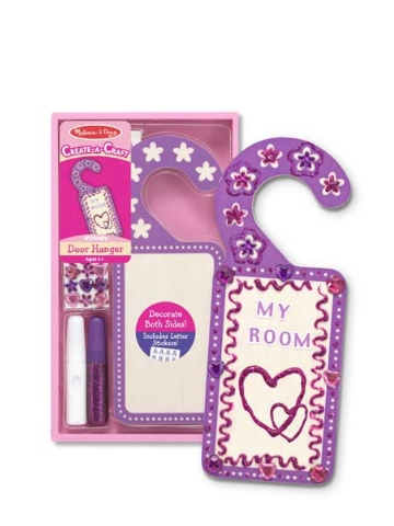 Melissa & Doug Decorate-Your-Own Door Hanger - Purple