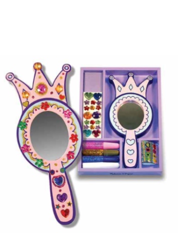 Melissa & Doug Decorate-Your-Own Wooden Princess Mirror