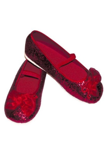 Red Glitter Party Shoes