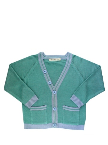 Lille Barn Bamboo V-neck Cardigan - Green